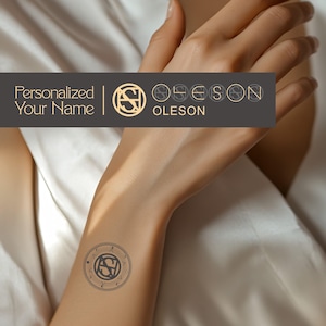Custom Name logo Tattoo Name Logo design TikTok Name Logo Tattoo Name  Minimalist Logo Personalized Name Logo Geometric Logo gift for her