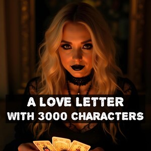 Carta de amor canalizada de tu persona / Mensaje psíquico sincero y percepciones del tarot / Claridad precisa en las relaciones y lectura profunda del amor