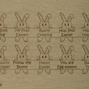 Easter Bunny Bundle (SVG Design for Lasercuts)