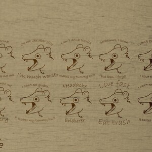 Pacote Screaming Possum (Design SVG para Lasercuts)