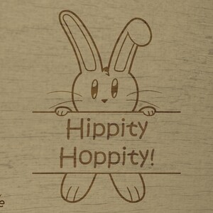 Easter Bunny, Hippity Hop (SVG Design for Lasercuts)