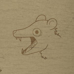 Screaming Possum, Original (Design SVG para Lasercuts)
