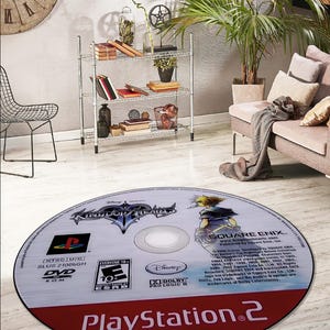 Cd Rug,Video Game Rug,CD Record,Hit Run,Gaming Rug,Video game disk rug,Boys Room RugGifts for Gamers,Round Rug,Player Decor,Cd Cover Rug