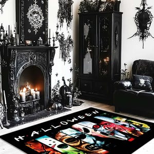 Satanic Pentagram Rug,Satanic Dark Skull Rug,Goatboi Rug, Satanic Decor, Horror Rug, Devil Rug,Devil Board Rug,Custom Rug,Bedroom Rug