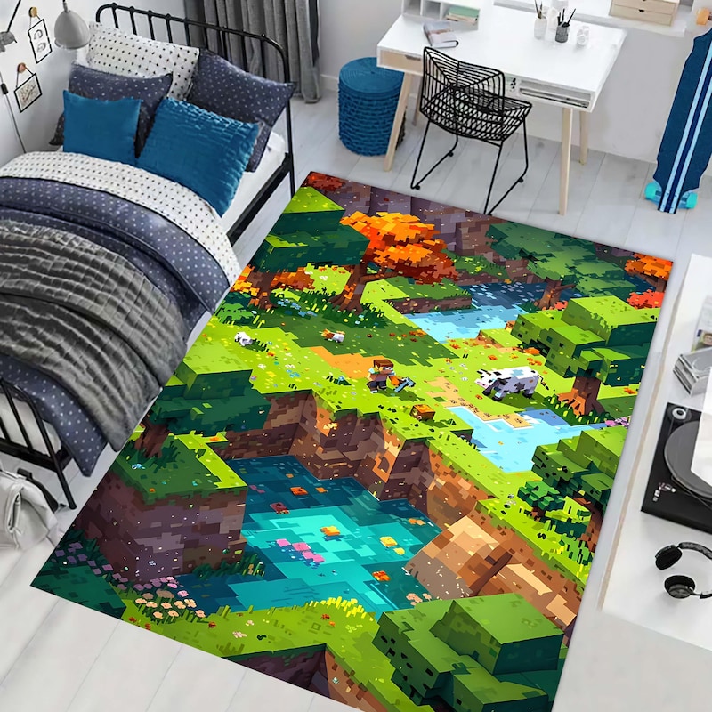 Minecrafts Rug - Etsy