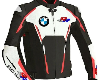BMW メンズ 牛革モーターサイクルジャケット – CE規格適合ライディング