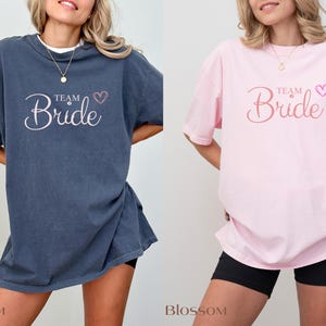 Team Bride T-Shirt: Bachelorette Party Matching Shirts