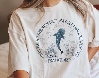Comfort Colors Whale Shark T-shirt: Beachy Christian T-shirt