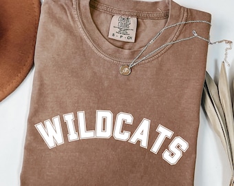 Vintage Wildcats Mascot Shirt: Retro School Spirit Tee