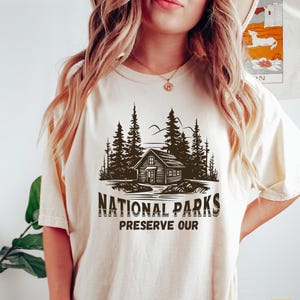 Vintage Protect Our National Parks T-Shirt, Protect Our Parks Tee, Unisex Garment-Dyed shirt, Nature, Public Lands, Wildlife, Vintage Nature