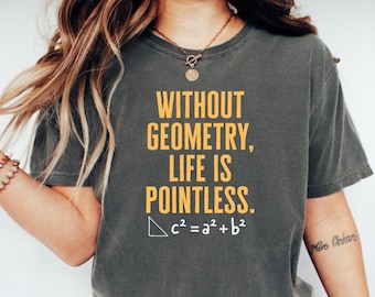 Funny Math Teacher T-Shirt: Geometry Humor, STEM Geek Tee
