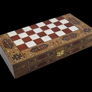 Personalized Handmade Backgammon Set – Solid Wood Game Board & Pieces | Gift for Dad, Husband, Anniversary, Him | Made in Turkey