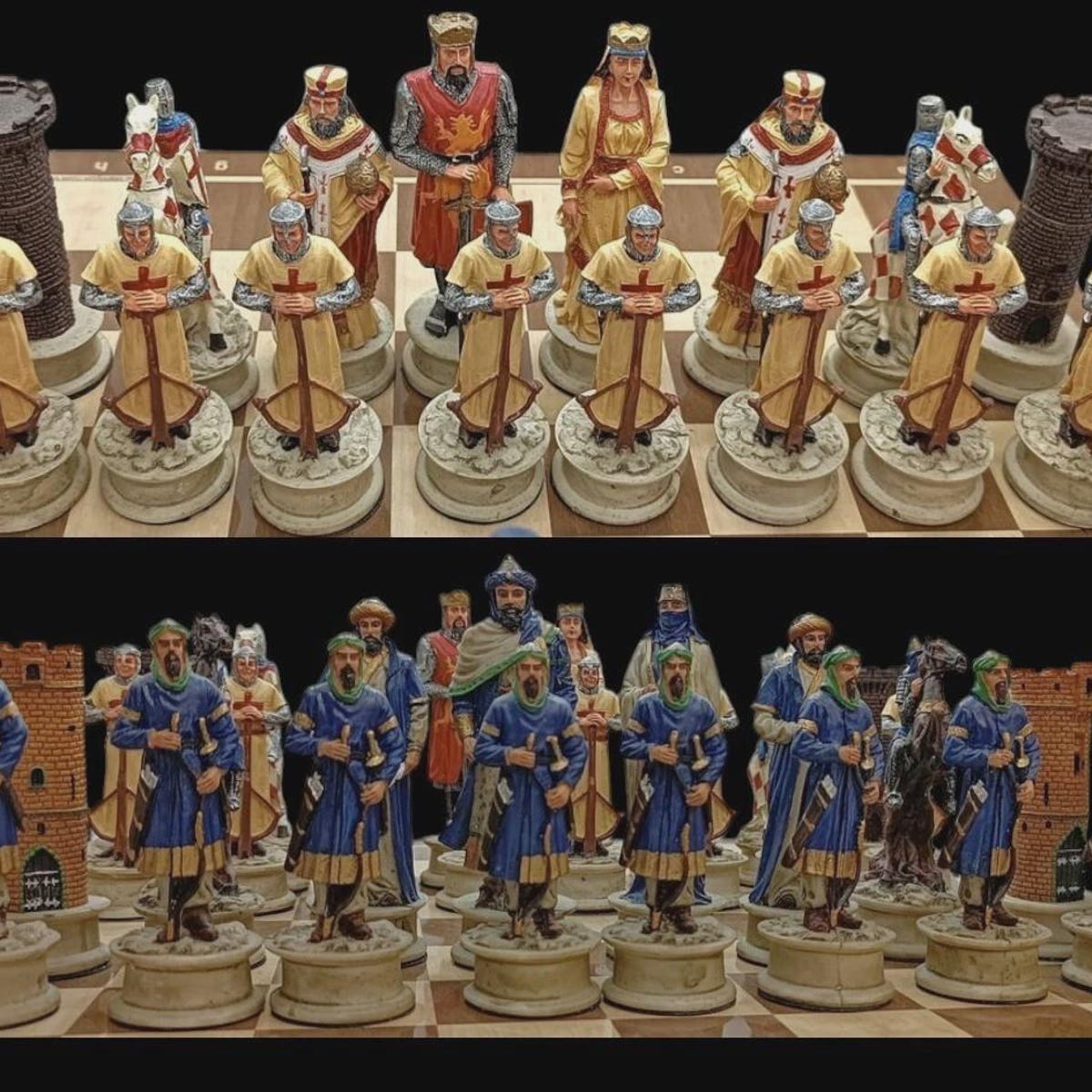 Crusaders Handmade Wooden Chess Set