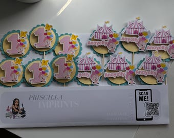 Plim Plim Cupcake Toppers