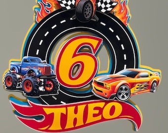 hot wheels cake topper