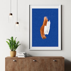 Abstrakter Print, Retro Poster, minimalistische Wandkunst, Fine Art Poster, Wohnzimmer, Küche, Bad, digitaler Download
