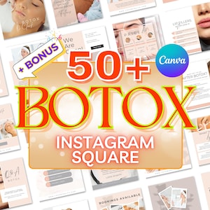 50+ Premium Botox Instagram-Vorlagen | Canva Bearbeitbar