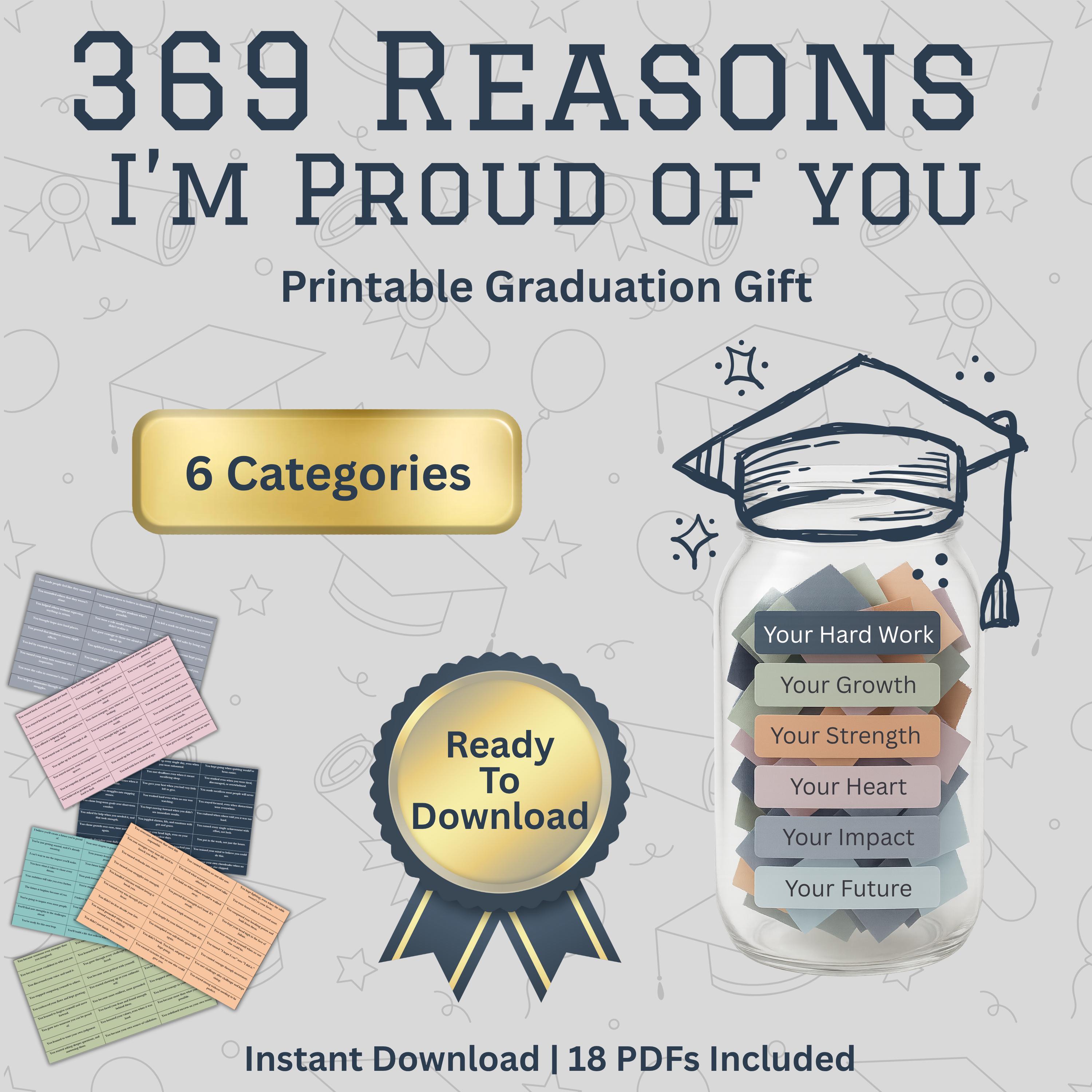 College Graduation Gifts for Him, Her, Daughter or Son | High School Graduation Jar Graduate Letters | Gifts for Graduates Girls Male Boys