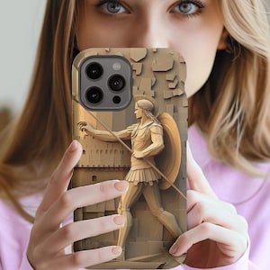 Achilles Phone Case, Ancient Greek Myth Phone Case, Greek Mythology Phone Case, iPhone 16 Phone Case, Gift For Him, Historical Phone Case