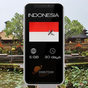 Indonesien | 5GB für 30 Tage | Mobile Daten eSIM | Schnelle Lieferung