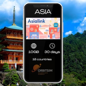 Asia | 10GB for 30 days | Mobile Data eSIM | Fast Delivery
