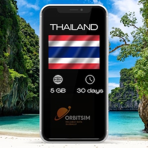 Thailand | 5 GB voor 30 dagen | E-simkaart voor mobiele data | Snelle levering