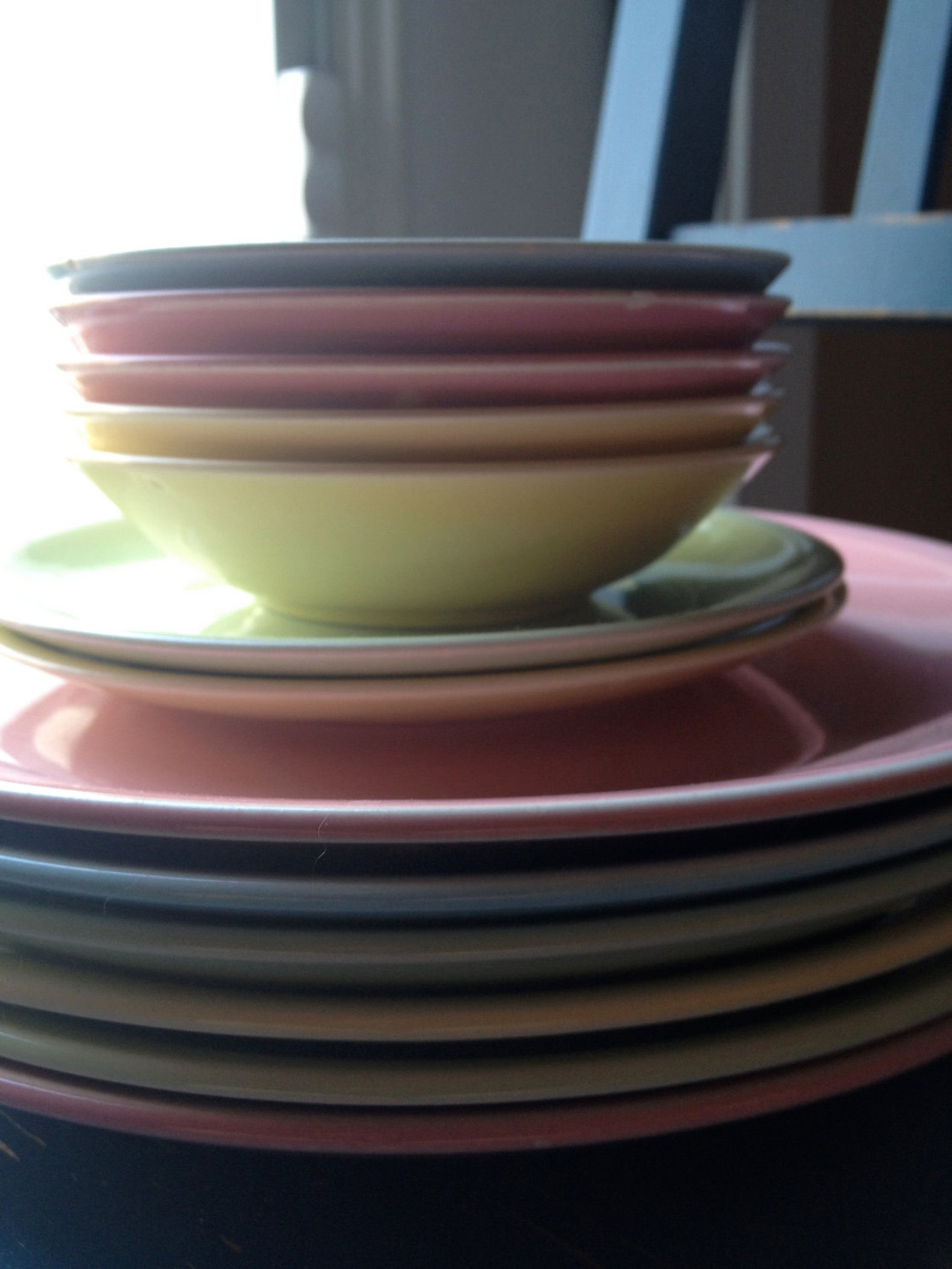 Vintage Shenandoah Pastels Made in U.S.A. 1940s plates and Etsy