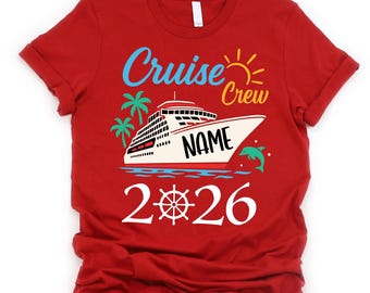 Maglietta personalizzata per l'equipaggio della crociera 2026, maglietta personalizzata per le vacanze in famiglia