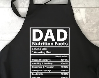 Papa Nährwerte Schürze, Papa Schürze Lustig, Schürze für Papa, Nährwerte Schürze, Vatertagsschürze, Nährwertangaben, Geschenk für Papa, Schürze
