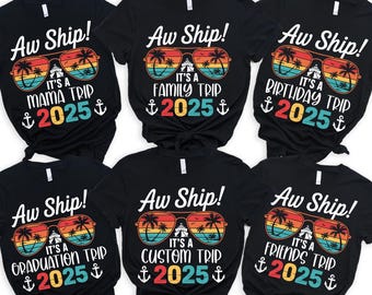 Magliette da crociera, Maglietta da crociera per famiglie, Magliette da crociera per compleanni, Maglietta personalizzata per la laurea, Maglietta da crociera divertente abbinata, Maglietta per la vacanza in famiglia