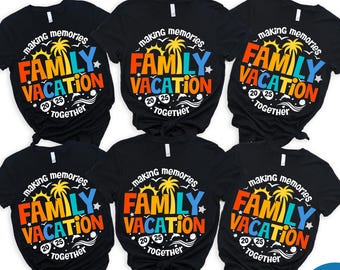 Maglietta "Vacanza in famiglia 2025", Magliette da crociera per famiglie, Maglietta personalizzata per le vacanze, Maglietta da crociera divertente abbinata, Maglietta per le vacanze in famiglia, Magliette per viaggi in famiglia