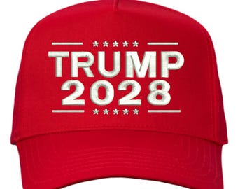 Gorra Trump 2028, gorra bordada Trump 2028, gorra Trump Again 2028, gorra de apoyo a Trump, gorra de apoyo político, regalos de Trump, regalo republicano