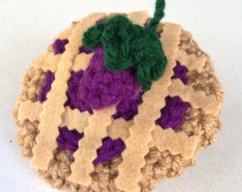 Boysenberry Pie Tart Hair Clip