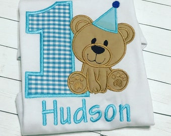 Bear Birthday Shirt- First Birthday Shirt- Bear Boy Birthday Shirt- Bear Girl Birthday Shirt- All Ages- Birthday Shirts