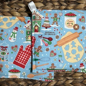 Christmas Kitchen Potholder Set- Baking Potholder Set- Kitchen Potholder Set- Christmas Decor- Hot Pads