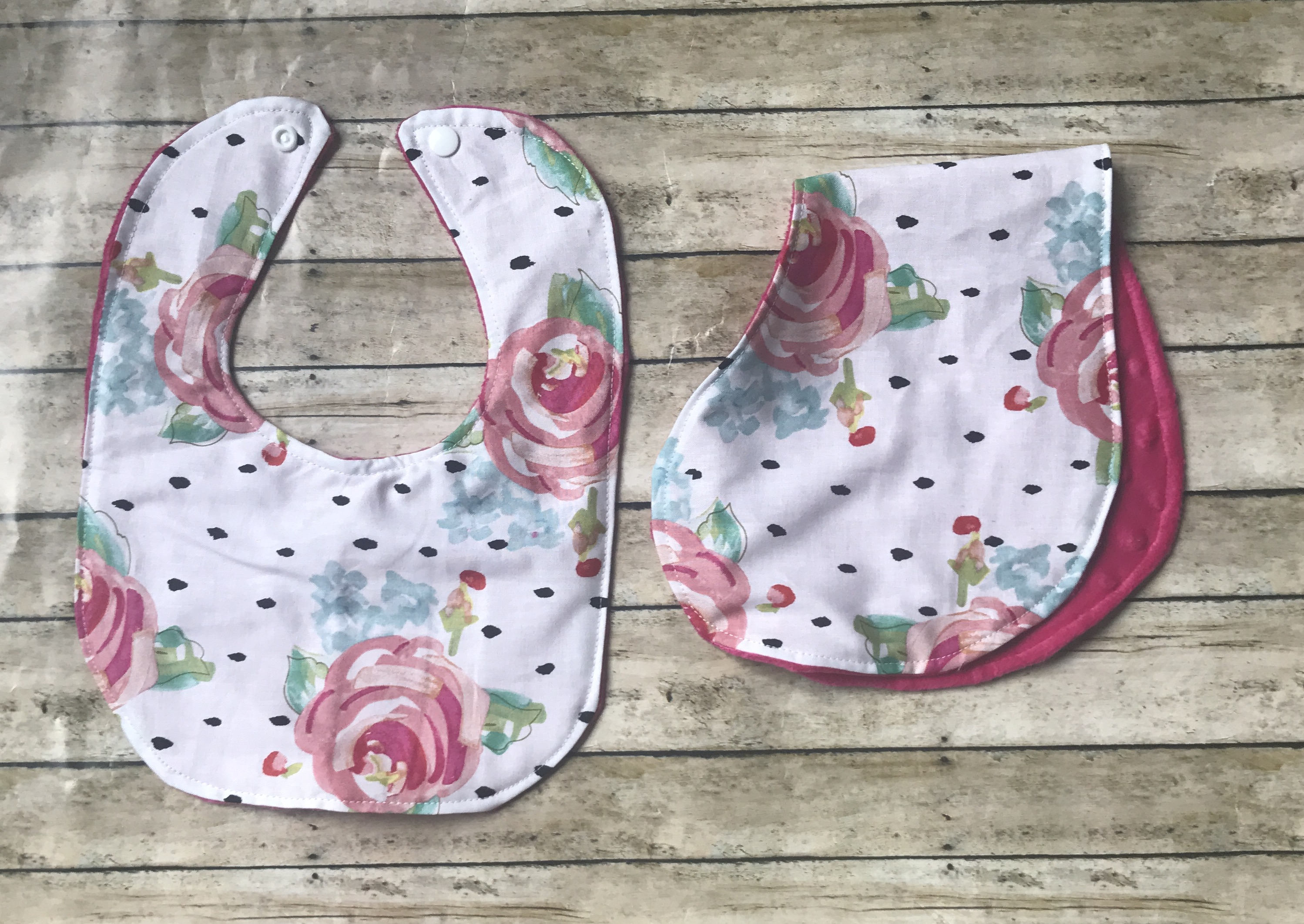 floral baby bibs