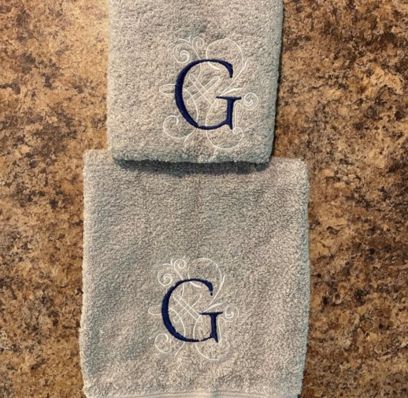 Personalized Hand Towels Bathroom Hand Towels Monogrammed Etsy