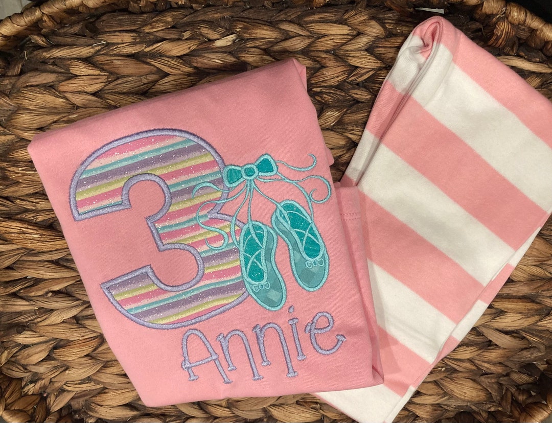 Birthday Pajamasballerina Birthday Pajamas Girls Birthday Pajamaskids