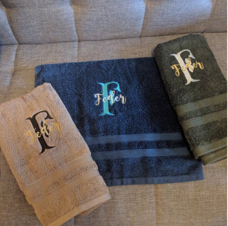 Personalized Hand Towelsmonogram Hand Towel Towels Hand Etsy
