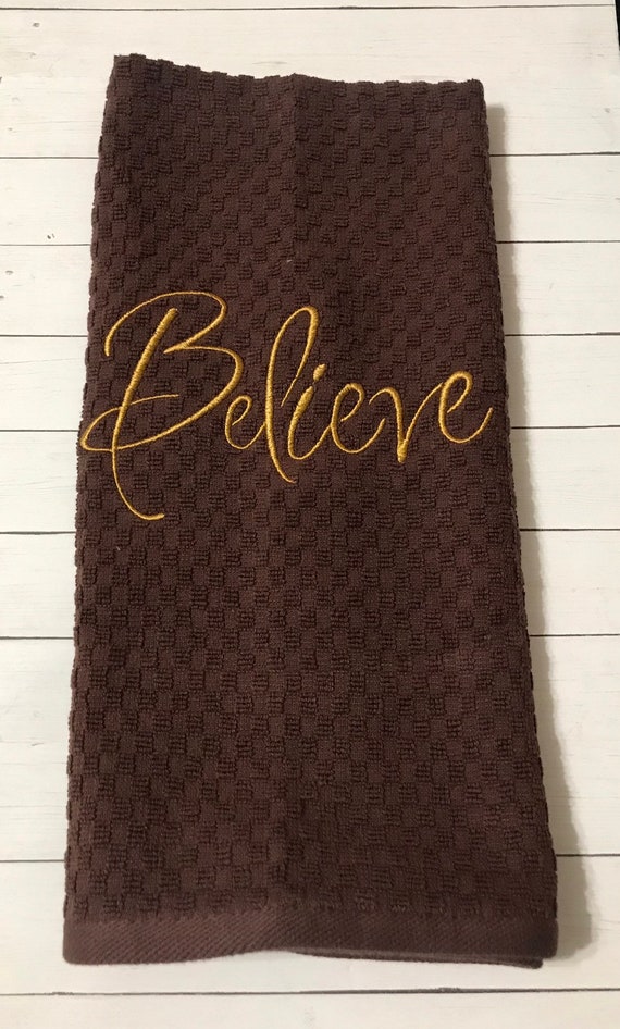 Kitchen Towel Brown Kitchen Towel Believe Kitchen Towel Dish Towels-tea  Towels Hand Towels Kitchen Believe-towels 