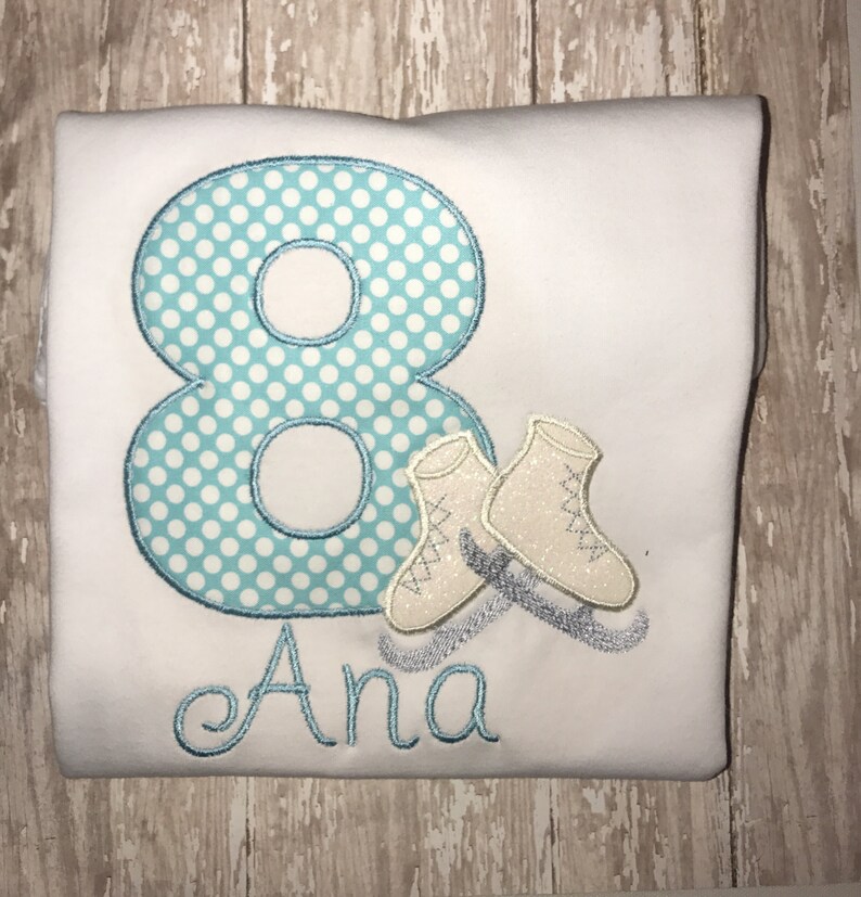 Ice Skating Birthday ShirtGirls Birthday ShirtIce skating Etsy