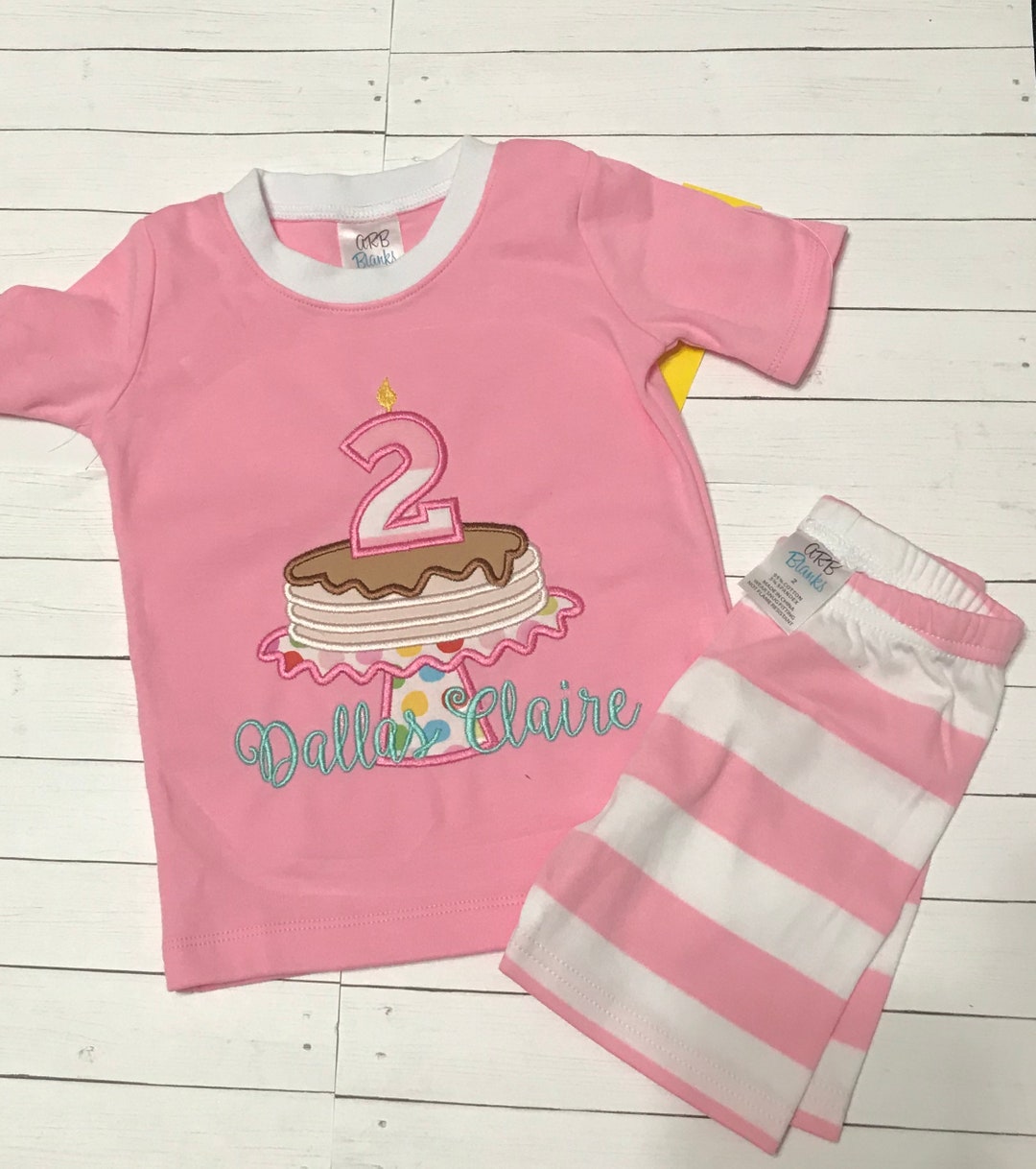 Birthday Pajamas Pancake Pajamas Kids Pajamas Pancake PJS Birthday PJS