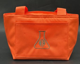 Personalized Embroidered Lunch Box: Pharmacy Gift, Monogrammed Cooler Tote