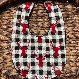 Deer baby bib, handmade baby bib, flannel baby bib, boy baby bib,washable baby bib, baby gift,baby boy bib, personalized baby bib, bibs,gift