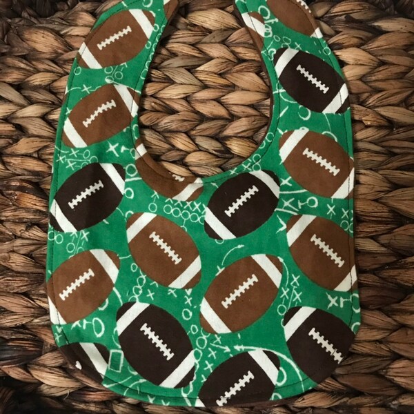 Football Baby Bib Etsy