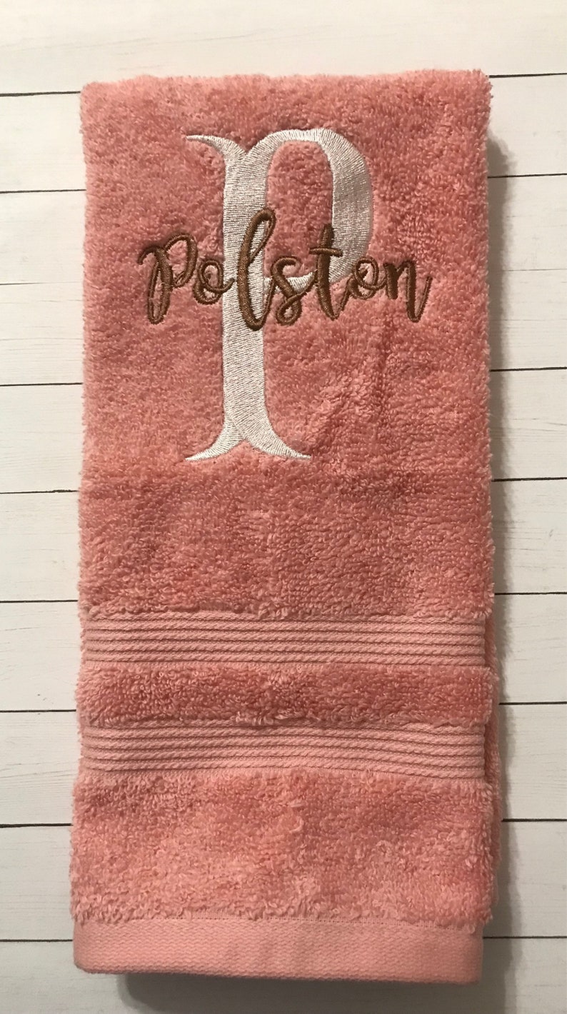 Monogram Hand Towelpersonalized Hand Towelshand Etsy