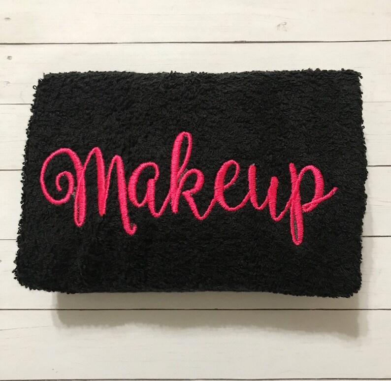 Makeup Towels Black Make up Remover Handtowel Bathroom Etsy