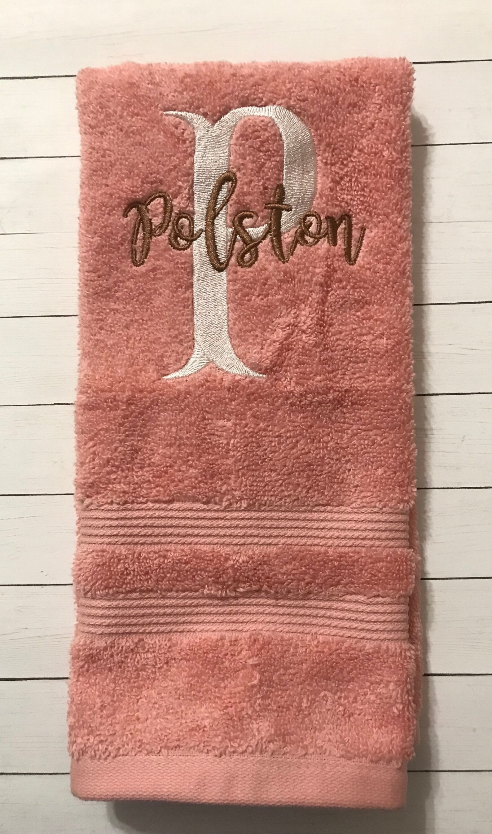 Monogram Hand Towel Set Personalized Hand Towelshand Etsy
