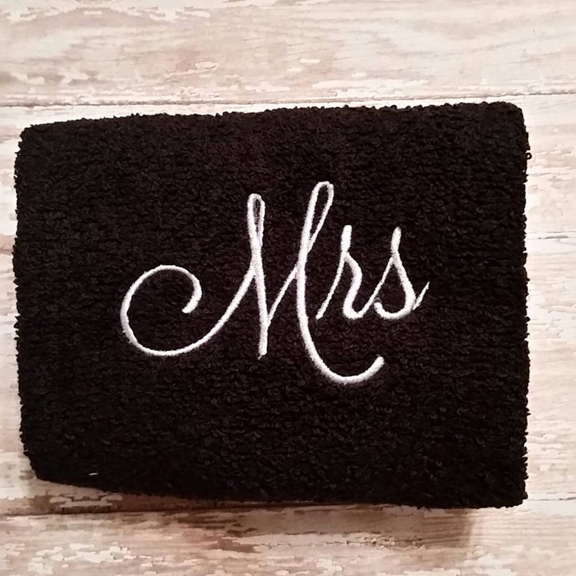 His and Hers Hand Towel Set Mr and Mrs Hand Towel Set Etsy