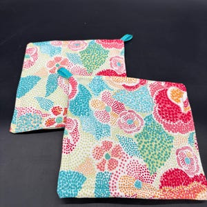 Kitchen Potholders, Colorful Kitchen Potholders, Potholder Set, Quilted Potholders, Kitchen Potholder Set, Hot Pads, Potholder, Housewarming
